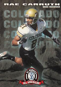 1997 Score Board NFL Rookies #92 Rae Carruth Front