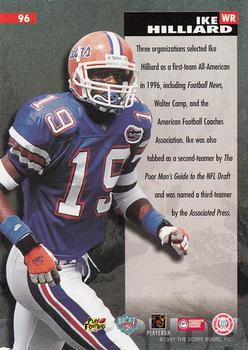 1997 Score Board NFL Rookies #96 Ike Hilliard Back