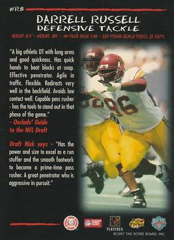 1997 Score Board NFL Rookies - War Room #WR8 Darrell Russell Back
