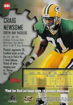 1997 Stadium Club - First Day Issue #281 Craig Newsome Back