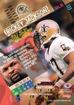 1994 Stadium Club #333 Rickey Jackson Back