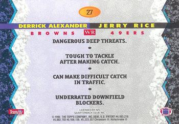 1994 Stadium Club - Bowman's Best #27 Jerry Rice / Derrick Alexander  Back