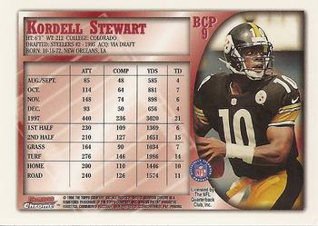 1998 Bowman - Chrome Preview #BCP9 Kordell Stewart Back
