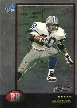 1998 Bowman Chrome - Interstate #120 Barry Sanders Front
