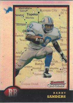 1998 Bowman Chrome - Interstate Refractors #120 Barry Sanders Front