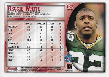 1998 Bowman Chrome - Refractors #127 Reggie White Back