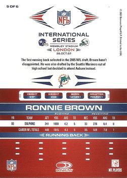 2007 Donruss International Series #5 Ronnie Brown Back
