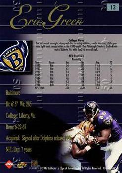 1998 Collector's Edge Advantage - 50-Point #13 Eric Green Back