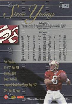 1998 Collector's Edge Advantage - Gold #152 Steve Young Back