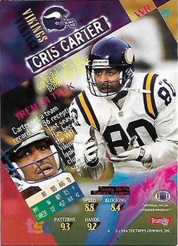 1994 Stadium Club - First Day Issue #85 Cris Carter Back