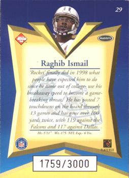 1998 Collector's Edge Masters - 50-Point #29 Raghib Ismail Back