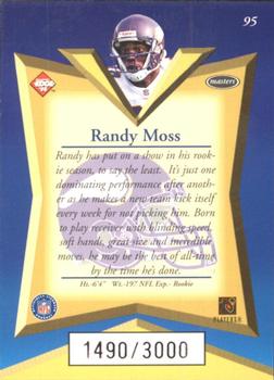 1998 Collector's Edge Masters - 50-Point #95 Randy Moss Back