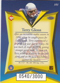 1998 Collector's Edge Masters - 50-Point #101 Terry Glenn Back