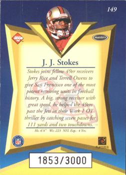 1998 Collector's Edge Masters - 50-Point #149 J.J. Stokes Back