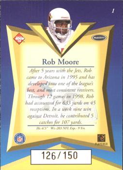 1998 Collector's Edge Masters - 50-Point Gold #1 Rob Moore Back