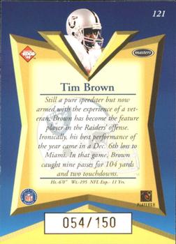 1998 Collector's Edge Masters - 50-Point Gold #121 Tim Brown Back