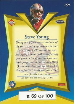 1998 Collector's Edge Masters - Gold Redemption SN100 #150 Steve Young Back
