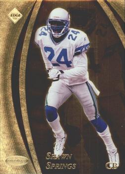 1998 Collector's Edge Masters - Gold Redemption SN100 #154 Shawn Springs Front