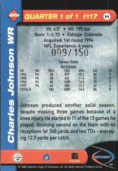 1998 Collector's Edge Odyssey - HoloGold (Level 2) #117 Charles Johnson Back