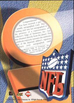 1998 Collector's Edge Odyssey - Prodigies Autographs #NNO Peyton Manning Back