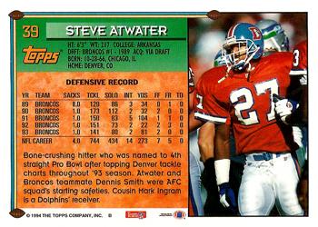 1994 Topps #39 Steve Atwater Back