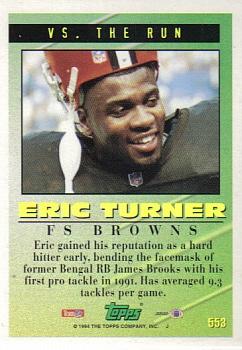 1994 Topps #553 Eric Turner Back