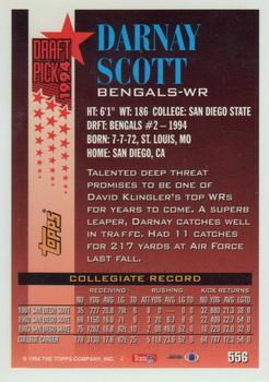1994 Topps #556 Darnay Scott Back