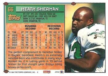 1994 Topps #66 Heath Sherman Back
