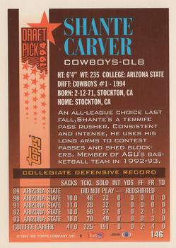 1994 Topps #146 Shante Carver Back