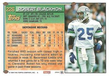 1994 Topps #226 Robert Blackmon Back