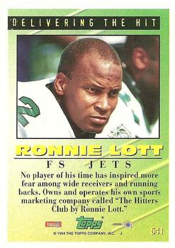 1994 Topps #541 Ronnie Lott Back