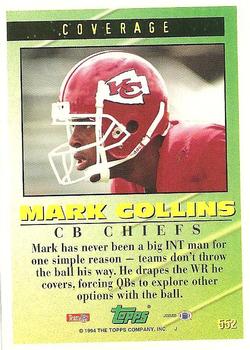 1994 Topps #552 Mark Collins Back