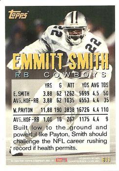 1994 Topps #611 Emmitt Smith Back
