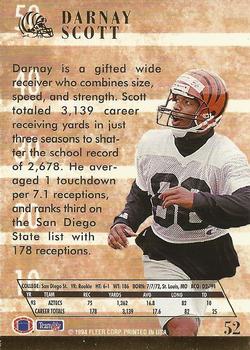 1994 Ultra #52 Darnay Scott Back