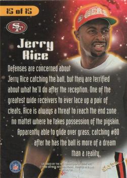 1998 Metal Universe - Planet Football #15 Jerry Rice Back