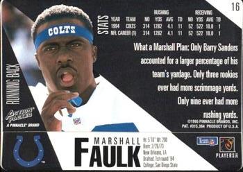 1995 Action Packed #16 Marshall Faulk Back