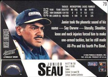 1995 Action Packed #79 Junior Seau Back