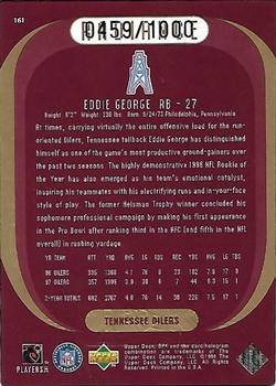 1998 SPx Finite - Radiance #161 Eddie George Back