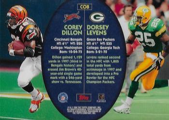 1998 Stadium Club - Co-Signers #CO8 Dorsey Levens / Corey Dillon Back