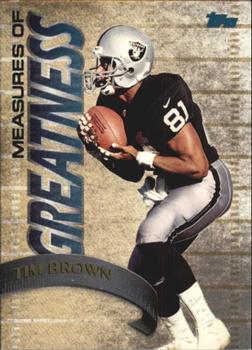 1998 Topps - Measures of Greatness #MG4 Tim Brown Front