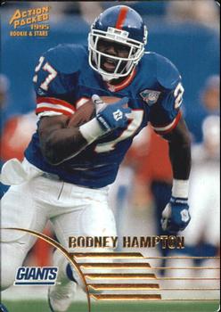 1995 Action Packed Rookies & Stars #34 Rodney Hampton Front