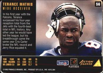 1995 Action Packed Rookies & Stars #56 Terance Mathis Back