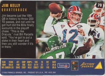 1995 Action Packed Rookies & Stars #70 Jim Kelly Back