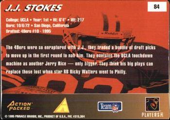 1995 Action Packed Rookies & Stars #84 J.J. Stokes Back