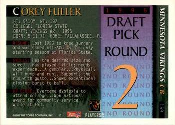 1995 Bowman #159 Corey Fuller Back