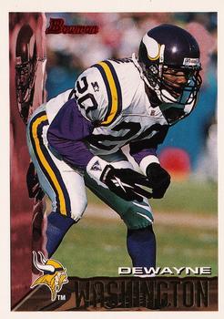 1995 Bowman #161 Dewayne Washington Front
