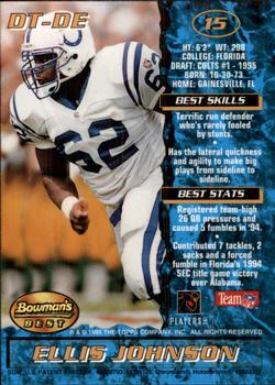 1995 Bowman's Best #15 Ellis Johnson Back