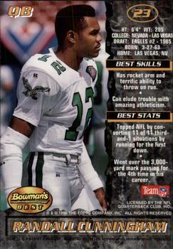 1995 Bowman's Best #23 Randall Cunningham Back