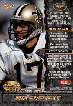 1995 Bowman's Best #52 Jim Everett Back