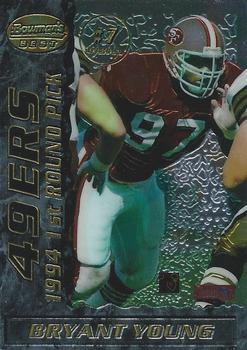 1995 Bowman's Best - Double Finest Mirror Images Draft Picks #7 Bryant Young / Mike Mamula Back